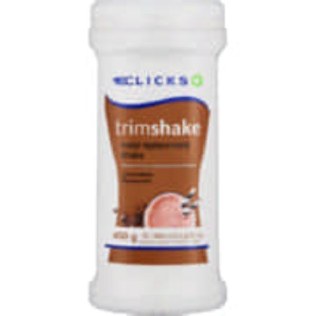 Trimshake meal replacement shake chocolate 450g offer at Clicks
