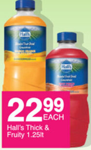 Save Hall's Thick & Fruity 1.25Lt offer