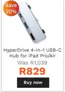 First Shop Targus hyperdrive 4-in-1 usb-c hub for ipad pro/air offer