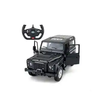 R/c 1:14 land rover w trailer black