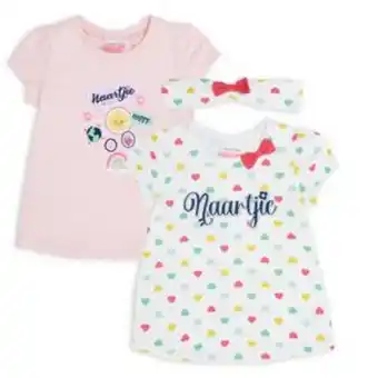 Naartjie Kids 2-pack baby girl tees offer