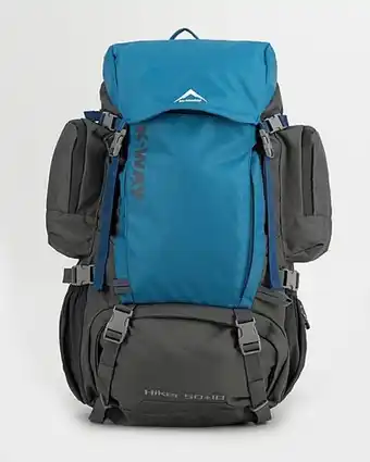Cape Union Mart K-way hiker 50l + 10l hiking pack offer