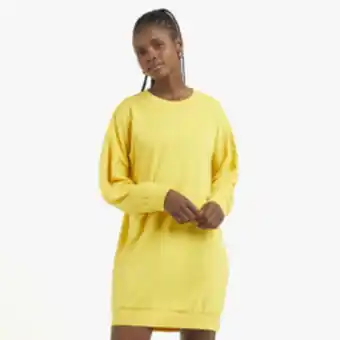 The FIX Women's ochre graphic print oversized yellow sweat dress offer