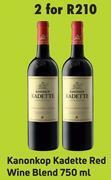 Kanonkop kadette red wine blend-for 2 x 750ml