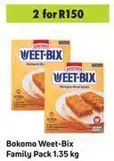 Game Bokomo weet-bix family pack-for 2 x 1.35kg offer
