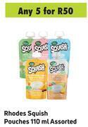 Game Rhodes squish pouches assorted-for any 5 x 110ml offer