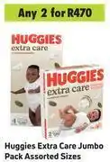 Game Huggies extra care jumbo pack (assorted sizes)- for any 2 offer