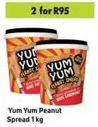 Game Yum yum peanut spread-for 2 x 1kg offer