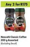Game Nescafe classic coffee assorted (excluding decaf)-for any 2 x 200g offer