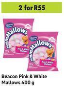 Game Beacon pink & white mallows-for 2 x 400g offer