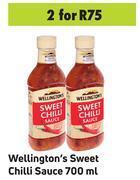 Game Wellington's sweet chilli sauce-for 2 x 700ml offer