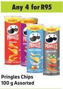 Game Pringles chips assorted-for any 4 x 100g offer