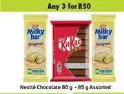 Game Nestle chocolate 80g/85g assorted-for any 3 offer