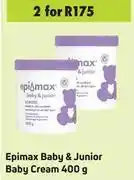 Game Epimax baby & junior baby cream-for 2 x 400g offer