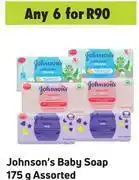 Game Johnson's baby soap assorted-for any 6 x 175g offer