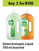 Game Dettol antiseptic liquid assorted-for 2 x 750ml offer
