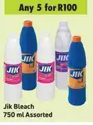 Game Jik bleach assorted-for any 5 x 750ml offer