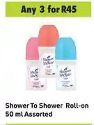 Game Shower to shower roll on assorted-for any 3 x 50ml offer
