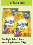 Game Sunlight 2 in 1 auto washing powder-for 2 x 3kg offer