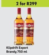 Game Klipdrift export brandy-for 2 x 750ml offer