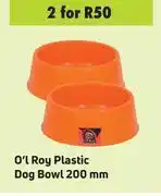 Game Ol'roy plastic dog bowl 200mm-for 2 offer