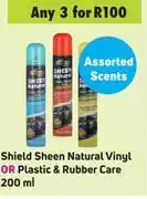 Game Shield sheen natural vinyl or plastic & rubber care-for any 3 x 200ml offer