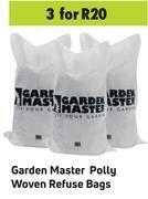 Game Garden master polly woven refuse bags-for 3 offer