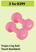 Trojan 4 kg soft touch dumbbell-for 2