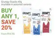 Wellness Warehouse Grumpy snacks-40g offer