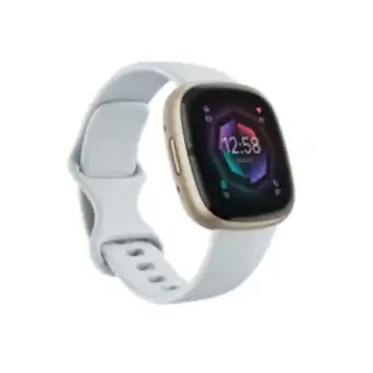 Totalsports Fitbit sense 2 blue mist/soft gold watch offer