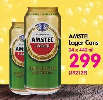 Makro’s liquor AMSTEL Lager Cans 24 x 440ml offer