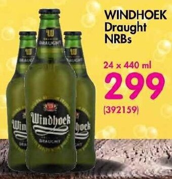 WINDHOEK Draught NRBs 24 x 440ml