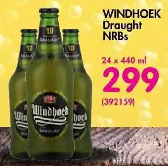 Makro’s liquor WINDHOEK Draught NRBs 24 x 440ml offer