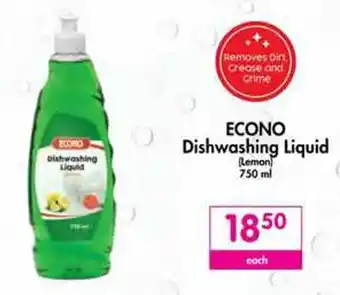 Makro ECONO Dishwashing Liquid Lemon 750ml offer