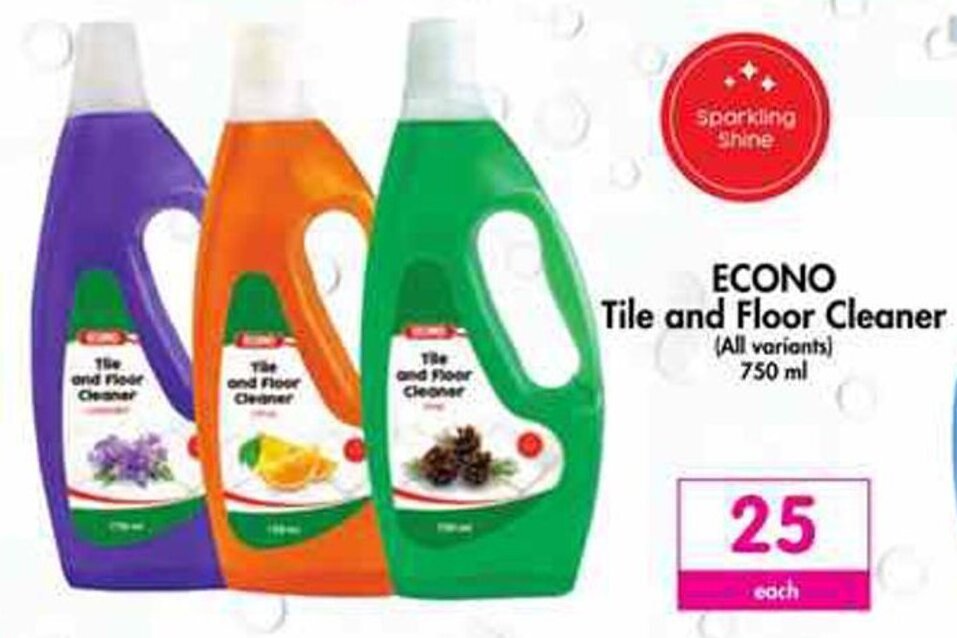 ECONO Tile and Floor Cleaner all variants 750ml offer at Makro