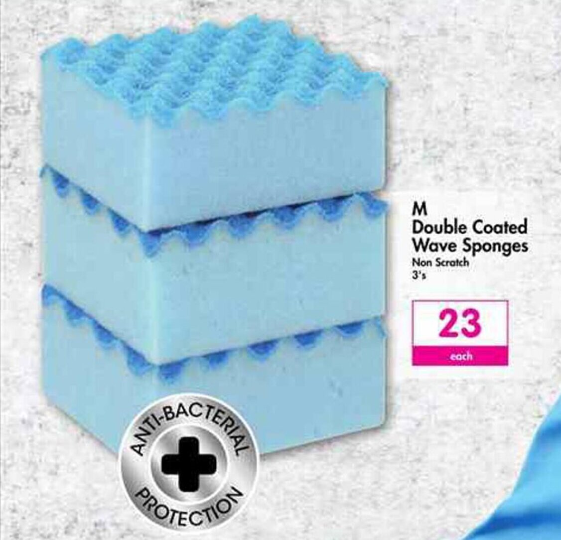 M Double Coated Wave Sponges 3's offer at Makro