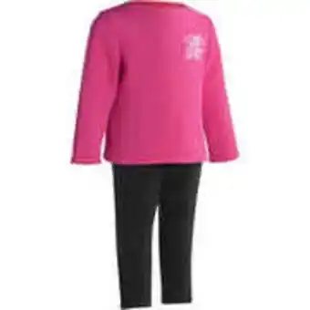 Decathlon 100 warm'y baby gym tracksuit - pink offer