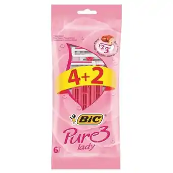 Game Bic pure3 disposable razors pack 6 pack offer
