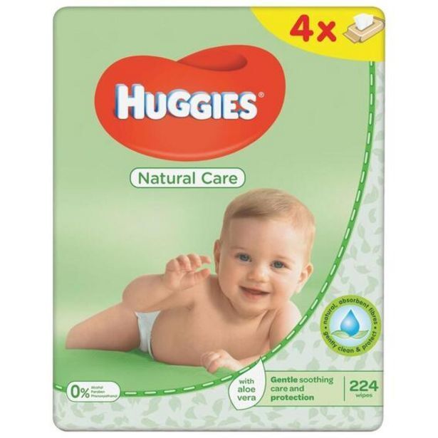 Huggies natural wipes 4x56s offer at Game