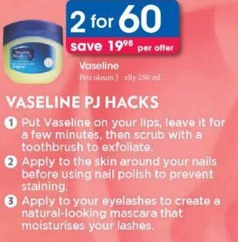 Vaseline Petroleum Jelly 2 x 250ml