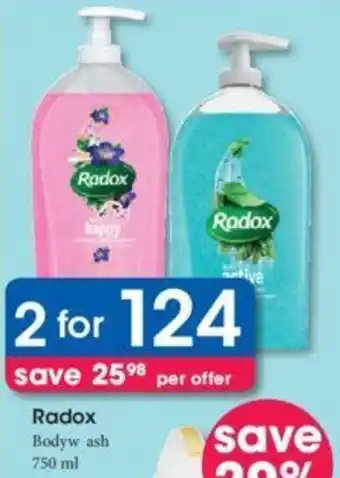 Radox Body Wash 2 x 750ml
