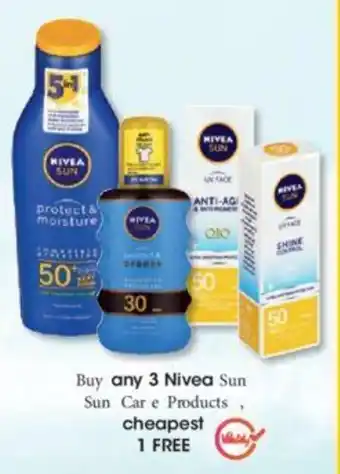 Clicks Buy any 3 Nivea Sun Care Products offer