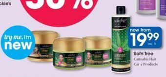 Clicks Sofn'free Cannabis Hair Care Products offer