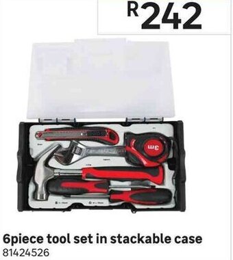 Leroy Merlin 6 Piece Tool Set in Stackable Case offer