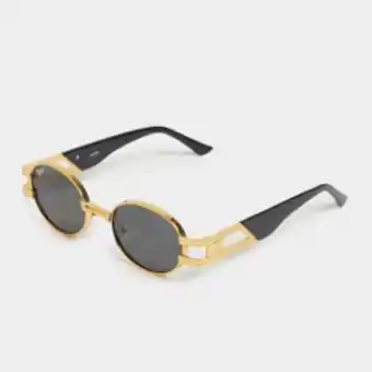 Sportscene Redbat chunky gold sunglasses offer