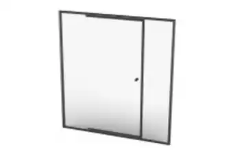 Bathroom Bizarre Mon16bc mono telescopic pivot door 1630-1730*1860mm - black/clear offer