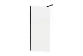 Oswm10bc optic 1000*2000*6mm shower screen (1x1m stab+f/b) - black/clr