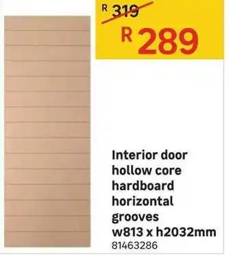 Leroy Merlin Interior Hollow Core Hardboard Horizontal Grooves W813x H2032mm offer