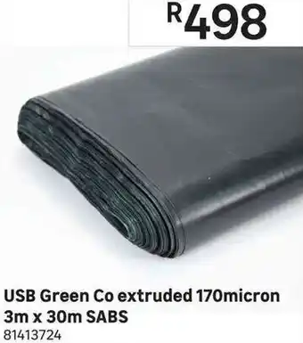 Usb Green Co Extruded 170Micron 3m x 30m SABS