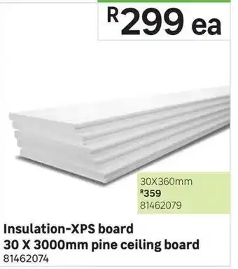 Leroy Merlin Insulation-XPS Board 30x3000mm Pine Ceiling Board offer